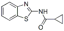 32904-04-4,Cyclopropanecarboxamide, N-2-benzothiazolyl- (8CI,9CI)