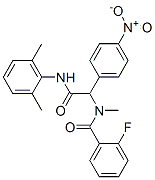329310-06-7,Benzeneacetamide, N-(2,6-dimethylphenyl)-alpha-[(2-fluorobenzoyl)methylamino]-4-nitro- (9CI)