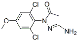 33008-65-0,5-amino-2-(2,6-dichloro-4-methoxyphenyl)-2,4-dihydro-3H-pyrazol-3-one