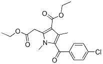 33369-27-6,ethyl 5-(4-chlorobenzoyl)-3-(ethoxycarbonyl)-1,4-dimethyl-1H-pyrrole-2-acetate