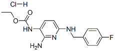33400-45-2,ethyl 2-amino-6-[[p-fluorobenzyl]amino]pyridine-3-carbamate monohydrochloride