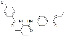 335433-09-5,Benzoic acid, 4-[[2-[(4-chlorobenzoyl)amino]-3-methyl-1-oxopentyl]amino]-, ethyl ester (9CI)