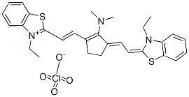 33628-25-0,11-DIMETHYLAMINO-3,3'-DIETHYL-10,12-ETHYLENETHIATRICARBOCYANINE PERCHLORATE