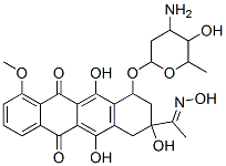 33644-59-6,10-(4-amino-5-hydroxy-6-methyl-oxan-2-yl)oxy-6,8,11-trihydroxy-8-(N-hy droxy-C-methyl-carbonimidoyl)-1-methoxy-9,10-dihydro-7H-tetracene-5,12 -dione