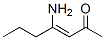 33663-58-0,3-Hepten-2-one, 4-amino- (8CI)