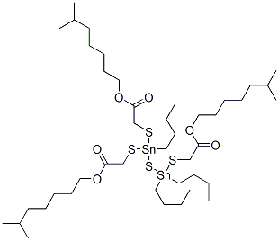 33703-04-7,triisooctyl 2,2',2''-[(1,1,3-tributyldistannathian-1-yl-3-ylidene)tris(thio)]triacetate
