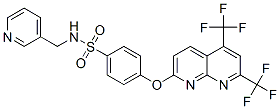 338412-13-8,Benzenesulfonamide, 4-[[5,7-bis(trifluoromethyl)-1,8-naphthyridin-2-yl]oxy]-N-(3-pyridinylmethyl)- (9CI)
