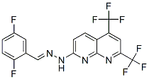 338962-14-4,Benzaldehyde, 2,5-difluoro-, [5,7-bis(trifluoromethyl)-1,8-naphthyridin-2-yl]hydrazone (9CI)