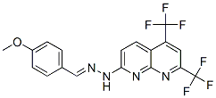 338962-16-6,Benzaldehyde, 4-methoxy-, [5,7-bis(trifluoromethyl)-1,8-naphthyridin-2-yl]hydrazone (9CI)