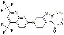 339096-58-1,Thieno[2,3-c]pyridine-3-carboxylic acid, 2-amino-6-[5,7-bis(trifluoromethyl)-1,8-naphthyridin-2-yl]-4,5,6,7-tetrahydro-, methyl ester (9CI)