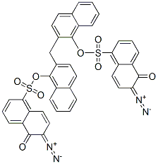 33910-44-0,methylenedinaphthalene-1,2-diyl bis(6-diazo-5,6-dihydro-5-oxonaphthalene-1-sulphonate)
