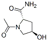 33996-27-9,2-Pyrrolidinecarboxamide,1-acetyl-4-hydroxy-,(2S-trans)-(9CI)