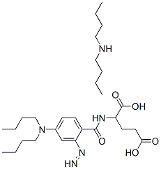 34136-27-1,N-butylbutan-1-amine, 2-[[4-(dibutylamino)diazenylbenzoyl]amino]pentan edioic acid