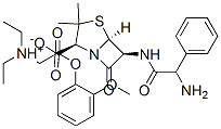 34205-43-1,diethyl[2-(2-methoxyphenoxy)-2-oxoethyl]ammonium [2S-[2alpha,5alpha,6beta(S*)]]-6-[(aminophenylacetyl)amino]-3,3-dimethyl-7-oxo-4-thia-1-azabicyclo[3.2.0]heptane-2-carboxylate