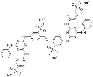 34233-64-2,tetrasodium 4,4'-bis[[4-anilino-6-(p-sulphonatoanilino)-1,3,5-triazin-2-yl]amino]stilbene-2,2'-disulphonate