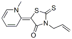 34330-15-9,2-THIOXO-3-ALLYL-2-4-OXO-5-(N-METHYL-PYRID-2-YLIDEN)-1,3-THIAZOLDINE
