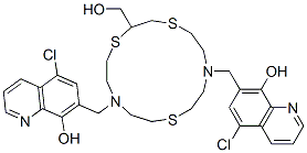 343372-31-6,7,7'-[[2-(HYDROXYMETHYL)-1,4,10-TRITHIA-7,13-DIAZACYCLOPENTADECANE-7,13-DIYL]BIS(METHYLENE)]BIS[5-CHLORO-8-QUINOLINOL]
