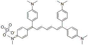 34411-77-3,DIMETHYL[4-[1,7,7-TRIS(4-DIMETHYLAMINOPHENYL)-2,4,6-HEPTATRIENYLIDENE]-2,5-CYCLOHEXADIEN-1-YLIDENE]AMMONIUM PERCHLORATE
