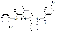 345244-53-3,Benzamide, N-[1-[[(2-bromophenyl)amino]carbonyl]-2-methylpropyl]-2-[(4-methoxybenzoyl)amino]- (9CI)
