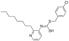 34763-29-6,(4-Chlorophenyl)methyl octyl-3-pyridinylcarbonimidodithioate