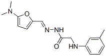 349561-41-7,Glycine,  N-(3-methylphenyl)-,  [[5-(dimethylamino)-2-furanyl]methylene]hydrazide  (9CI)