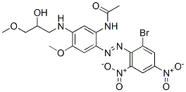 35074-30-7,N-[2-[(2-bromo-4,6-dinitrophenyl)azo]-5-[(2-hydroxy-3-methoxypropyl)amino]-4-methoxyphenyl]acetamide