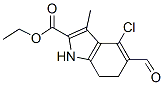 351073-97-7,4-CHLORO-5-FORMYL-3-METHYL-6,7-DIHYDRO-1H-INDOLE-2-CARBOXYLIC ACID ETHYL ESTER