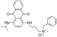 35402-38-1,benzyl[3-[[9,10-dihydro-4-[isopropylamino]-9,10-dioxo-1-anthryl]amino]propyl]dimethylammonium chloride