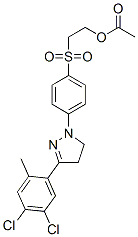 35441-14-6,2-[[4-[3-(4,5-dichloro-2-methylphenyl)-4,5-dihydro-1H-pyrazol-1-yl]phenyl]sulphonyl]ethyl acetate