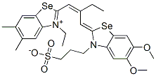 35498-95-4,2-[2-[[5,6-dimethoxy-3-(3-sulphonatopropyl)-(3H)-benzoselenazol-2-ylidene]methyl]but-1-enyl]-3-ethyl-5,6-dimethylbenzoselenazolium