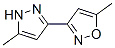 35592-90-6,Isoxazole, 5-methyl-3-(5-methyl-1H-pyrazol-3-yl)- (9CI)