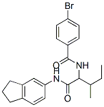 356054-63-2,Benzamide, 4-bromo-N-[1-[[(2,3-dihydro-1H-inden-5-yl)amino]carbonyl]-2-methylbutyl]- (9CI)