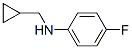 356539-43-0,Benzenamine, N-(cyclopropylmethyl)-4-fluoro- (9CI)