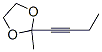 35792-10-0,1,3-Dioxolane, 2-(1-butynyl)-2-methyl- (9CI)