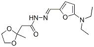 359593-71-8,1,3-Dioxolane-2-acetic  acid,  2-methyl-,  [[5-(diethylamino)-2-furanyl]methylene]hydrazide  (9CI)