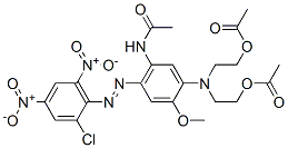 3618-73-3,2,2'-[[5-acetamido-4-[(2-chloro-4,6-dinitrophenyl)azo]-2-methoxyphenyl]imino]diethyl diacetate