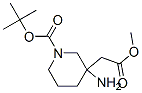 362706-09-0,3-AMINO-1-[(1,1-DIMETHYLETHOXY)CARBONYL]-3-PIPERIDINEACETIC ACID METHYL ESTER