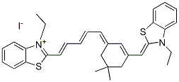 36528-80-0,3,3'-DIETHYL-9,11-NEOPENTYLENETHIATETRACARBOCYANINE IODIDE