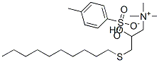 3663-99-8,[3-(decylthio)-2-hydroxypropyl]trimethylammonium p-toluenesulphonate