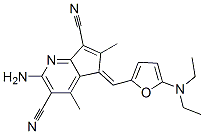366469-49-0,5H-Cyclopenta[b]pyridine-3,7-dicarbonitrile,  2-amino-5-[[5-(diethylamino)-2-furanyl]methylene]-4,6-dimethyl-