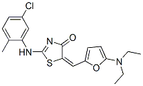 366472-35-7,4(5H)-Thiazolone,  2-[(5-chloro-2-methylphenyl)amino]-5-[[5-(diethylamino)-2-furanyl]methylene]-