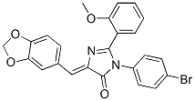 370081-82-6,4H-Imidazol-4-one,  5-(1,3-benzodioxol-5-ylmethylene)-3-(4-bromophenyl)-3,5-dihydro-2-(2-methoxyphenyl)-
