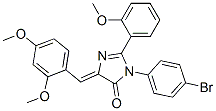 370089-41-1,4H-Imidazol-4-one,  3-(4-bromophenyl)-5-[(2,4-dimethoxyphenyl)methylene]-3,5-dihydro-2-(2-methoxyphenyl)-