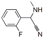 370554-90-8,Benzeneacetonitrile, 2-fluoro-alpha-(methylamino)- (9CI)
