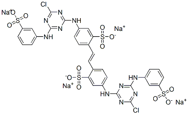 37138-25-3,tetrasodium 4,4'-bis[[4-chloro-6-[(3-sulphonatophenyl)amino]-1,3,5-triazin-2-yl]amino]stilbene-2,2'-disulphonate