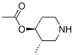 373604-40-1,4-Piperidinol,3-methyl-,acetate(ester),(3S,4S)-(9CI)