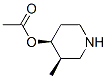 374067-63-7,4-Piperidinol,3-methyl-,acetate(ester),(3R,4S)-(9CI)