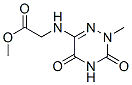 374921-06-9,Glycine, N-(2,3,4,5-tetrahydro-2-methyl-3,5-dioxo-1,2,4-triazin-6-yl)-, methyl ester (9CI)