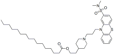 37517-26-3,2-[1-[3-[2-[(dimethylamino)sulphonyl]-10H-phenothiazin-10-yl]propyl]piperidin-4-yl]ethyl palmitate
