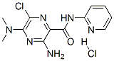 37804-11-8,3-AMINO-6-CHLORO-5-DIMETHYLAMINO-N-2-PYRIDINYLPYRAZINECARBOXAMIDE HYDROCHLORIDE